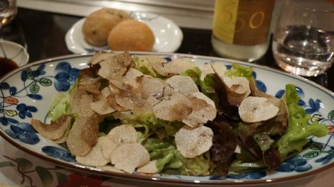 Salade de truffes blanches