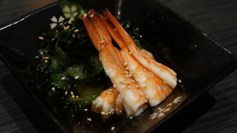 Salade d'algues aux crevettes