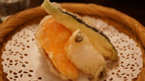 Tempura de citrouille
