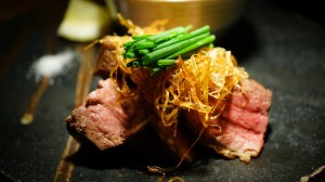 Magret de canard fumé au hojitcha