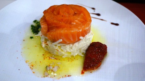 Saumon et céleri rémoulade