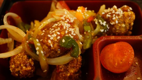 Poulet frit sauce aigre-douce