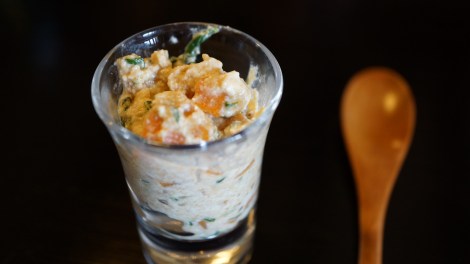 Purée de carottes et tofu