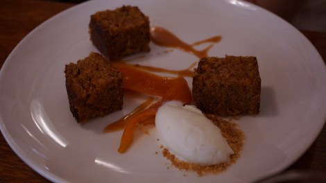 Carott Cake, carotte caramélisée et glace mascarpone