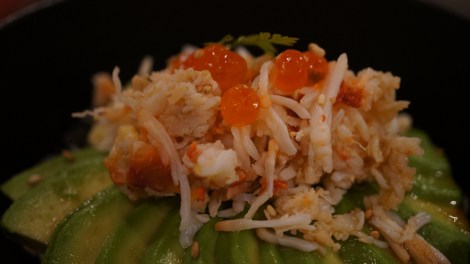 Salade crabe et avocat